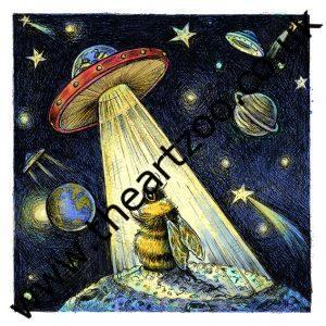 Bumbblee bee and UFO