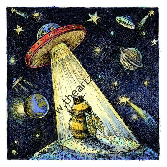 Bumbblee bee and UFO