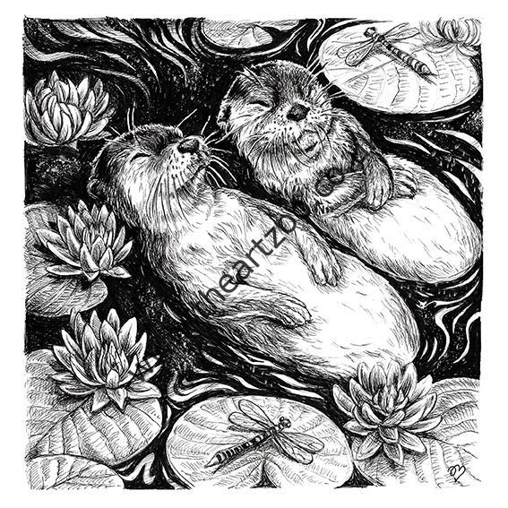 'Otter Bliss' b/w